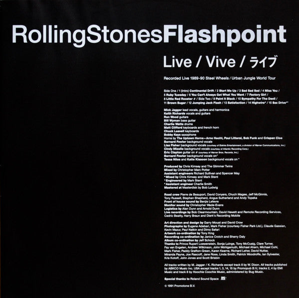 RollingStones ~ Flashpoint (Vinyl) - Djungel & Jazz