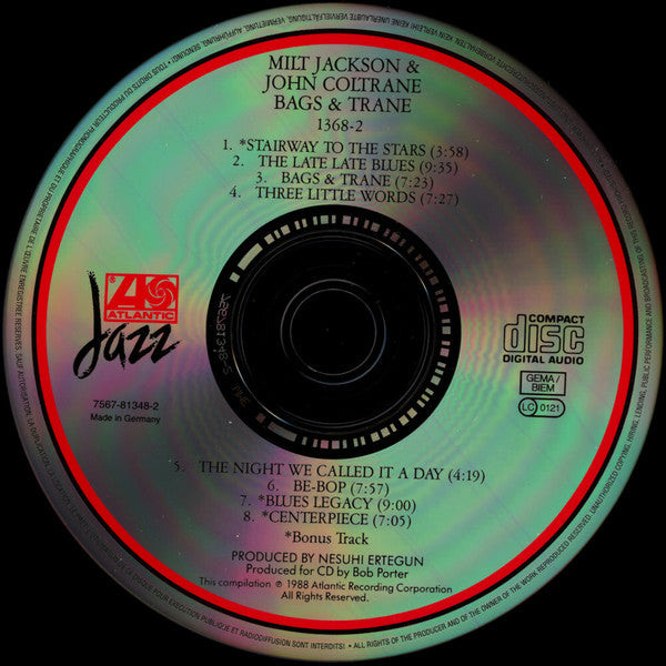 Milt Jackson & John Coltrane ~ Bags & Trane (Vinyl) - Djungel & Jazz