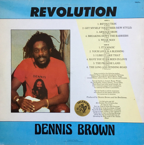 Dennis Brown : Revolution (LP, Album, Bla)