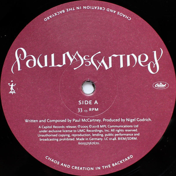 Paul McCartney ~ Chaos And Creation In The Backyard (Vinyl) - Djungel & Jazz
