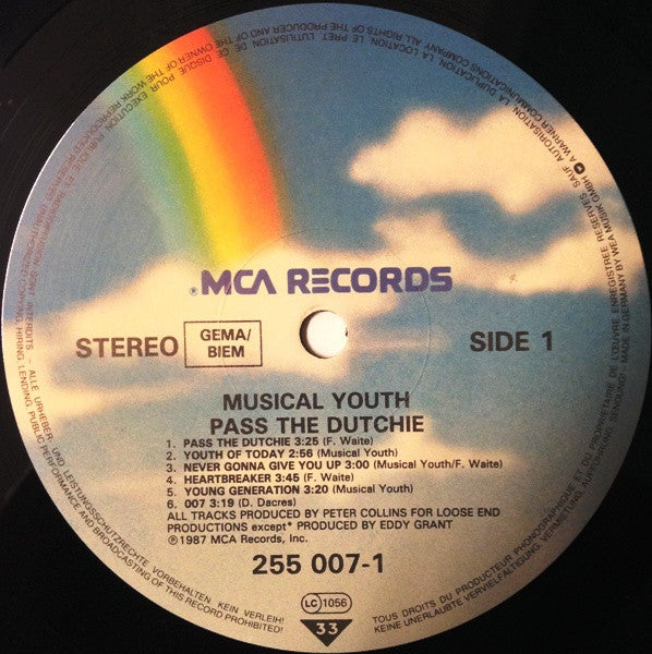 Musical Youth : Pass The Dutchie (LP, Comp)