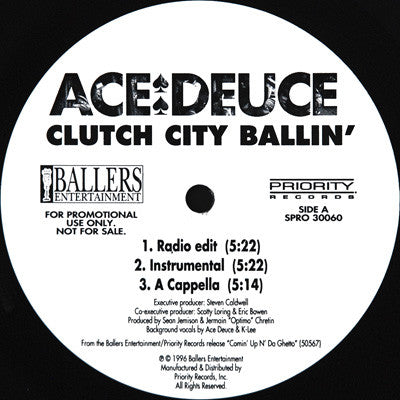 Ace Deuce ~ Clutch City Ballin' (Vinyl) - Djungel & Jazz