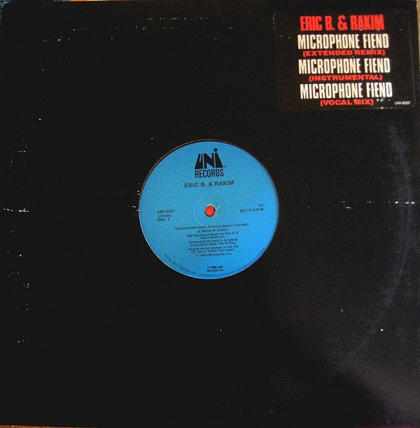 Eric B. & Rakim ~ Microphone Fiend (Vinyl) - Djungel & Jazz