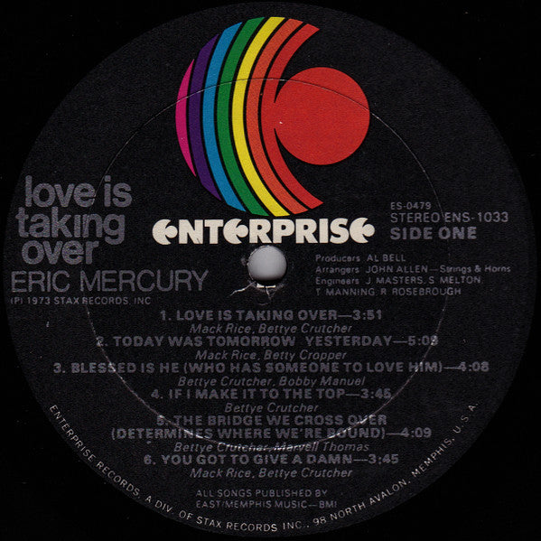 Eric Mercury ~ Love Is Taking Over (Vinyl) - Djungel & Jazz