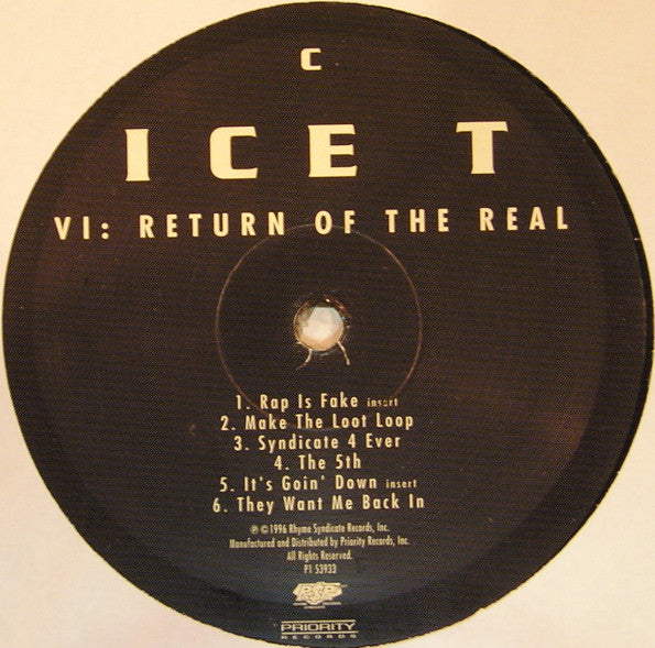 Ice-T ~ VI: Return Of The Real (Vinyl) - Djungel & Jazz