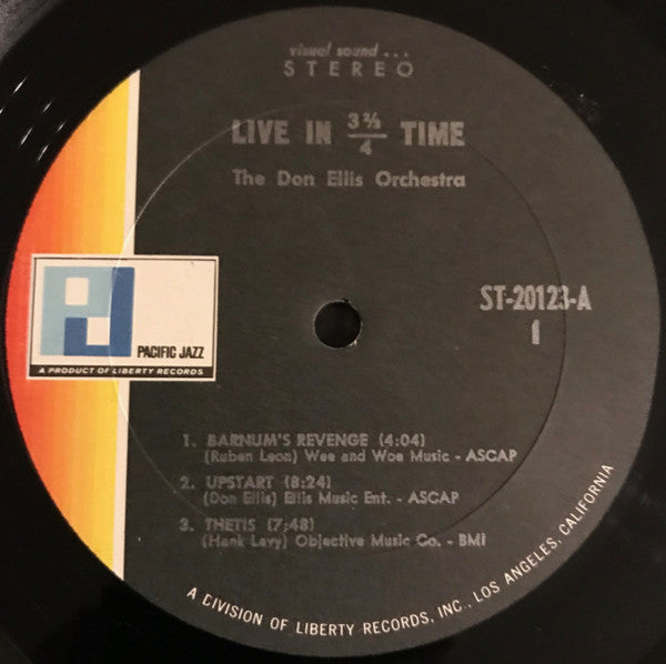 The Don Ellis Orchestra ~ Live In 3⅔/4 Time (Vinyl) - Djungel & Jazz