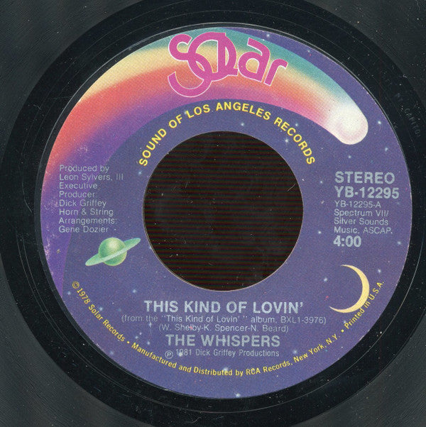 The Whispers ~ This Kind Of Lovin' (Vinyl) - Djungel & Jazz