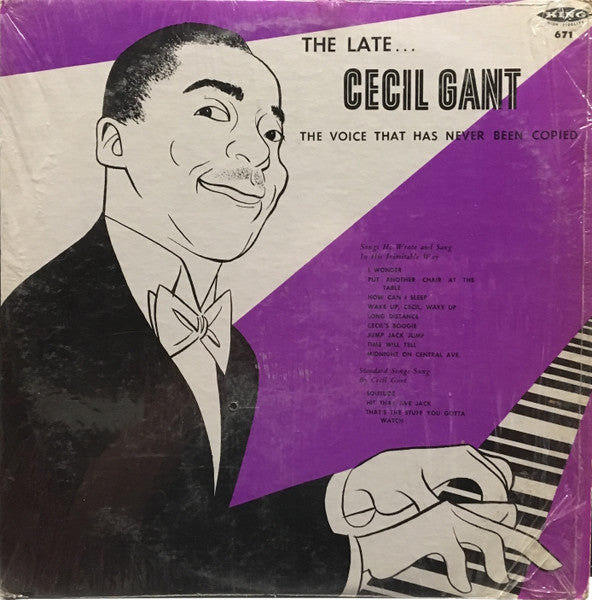 Cecil Gant ~ The Late... Cecil Gant The Voice That Has Never Been Copied (Vinyl) - Djungel & Jazz