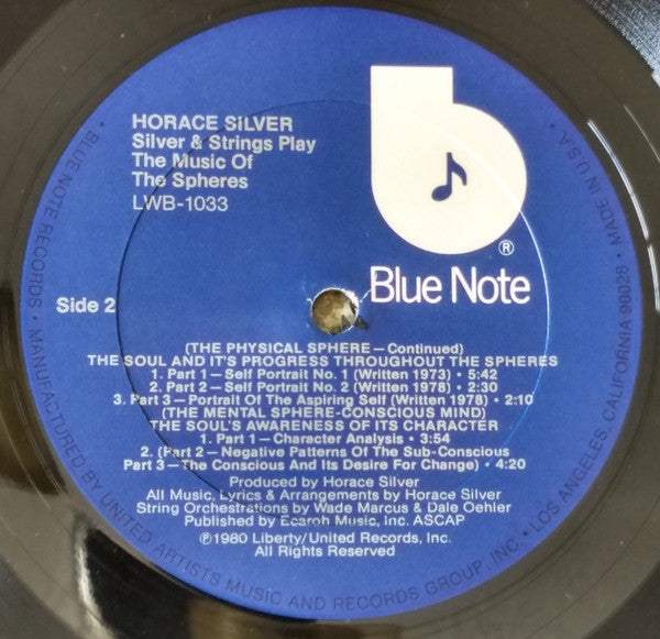 Horace Silver ~ Silver 'N Strings Play The Music Of The Spheres (Vinyl) - Djungel & Jazz