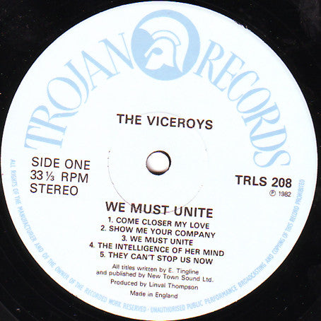 The Viceroys : We Must Unite (LP, Album)