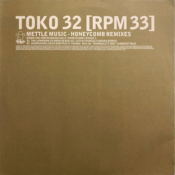 Mettle Music ~ Honeycomb (Remixes) (Vinyl) - Djungel & Jazz