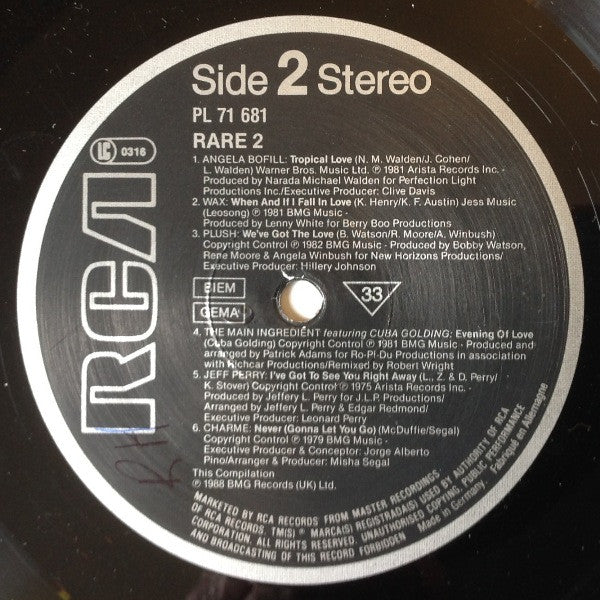 Various ~ Rare 2 (Vinyl) - Djungel & Jazz