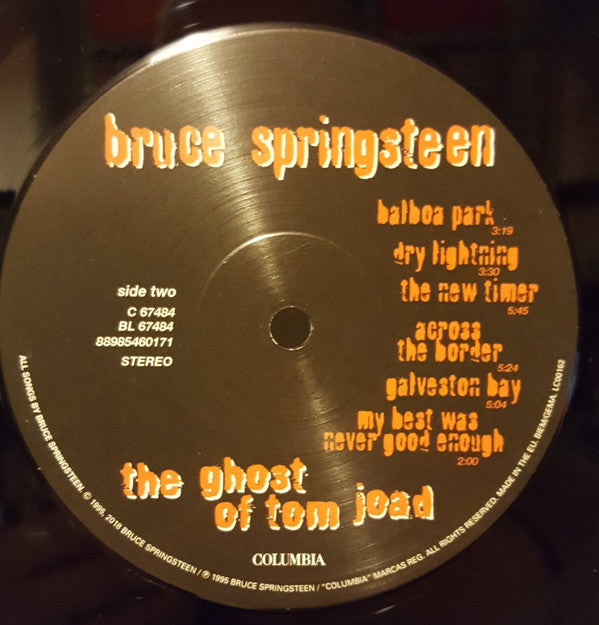 Bruce Springsteen ~ The Ghost Of Tom Joad (Vinyl) - Djungel & Jazz
