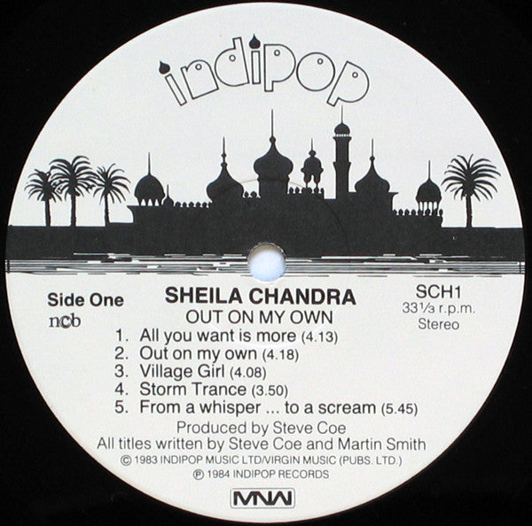 Sheila Chandra ~ Out On My Own (Vinyl) - Djungel & Jazz