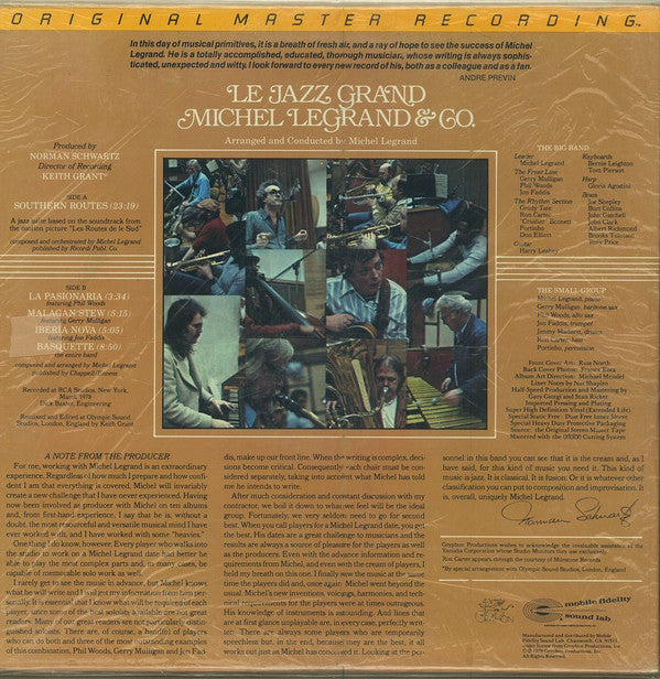 Michel Legrand & Co. ~ Le Jazz Grand (Vinyl) - Djungel & Jazz