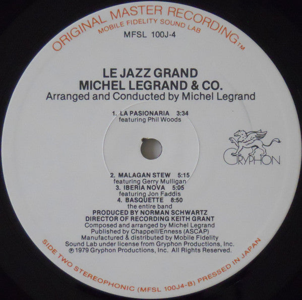 Michel Legrand & Co. ~ Le Jazz Grand (Vinyl) - Djungel & Jazz