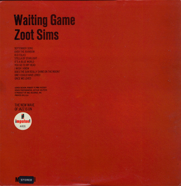 Zoot Sims ~ Waiting Game (Vinyl) - Djungel & Jazz