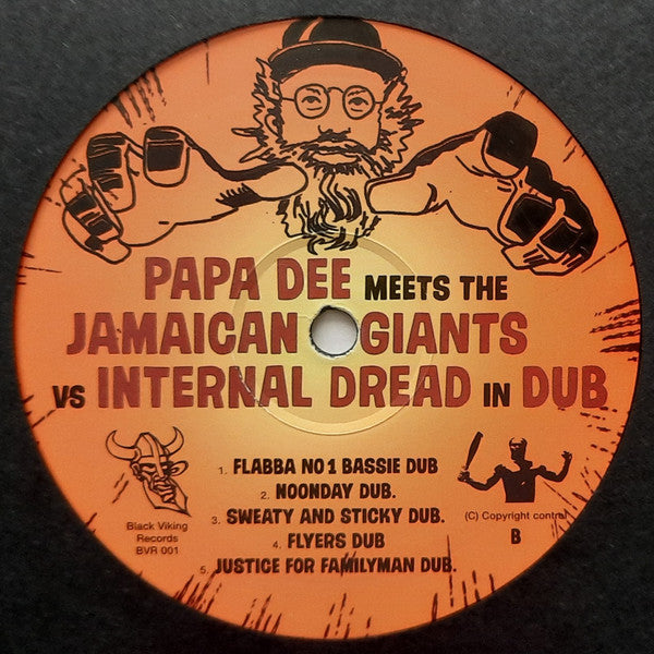 Papa Dee Meets The Jamaican Giants* Vs Internal Dread : In Dub (LP, Album)
