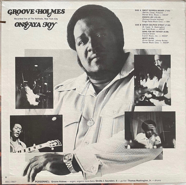 Richard "Groove" Holmes ~ Onsaya Joy (Vinyl) - Djungel & Jazz