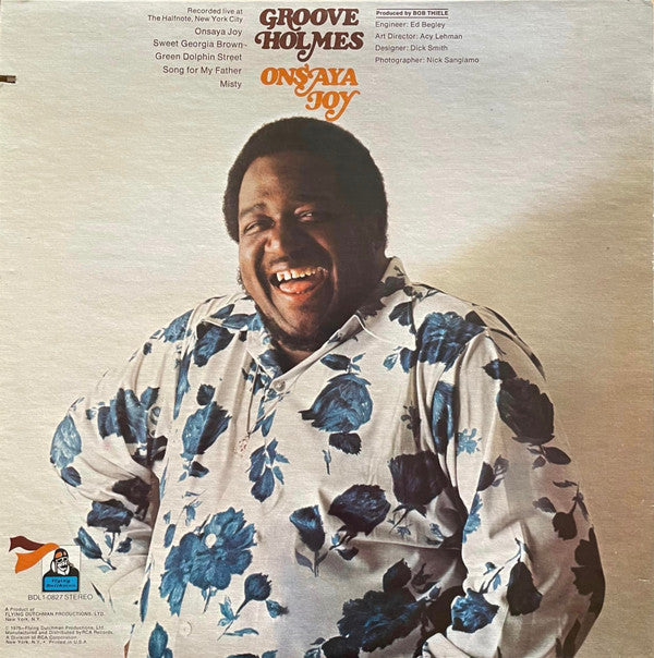 Richard "Groove" Holmes ~ Onsaya Joy (Vinyl) - Djungel & Jazz