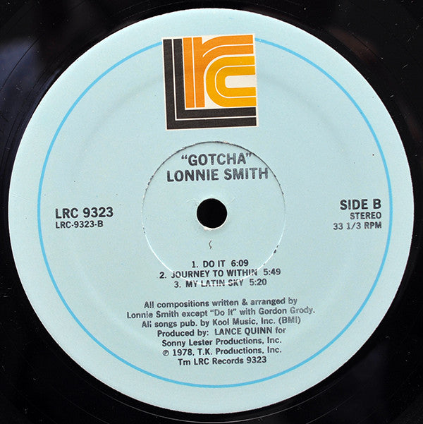 Lonnie Smith : Gotcha' (LP, Album)