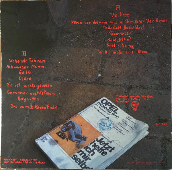 Die Toten Hosen : Opel-Gang (LP, Album, 1st)