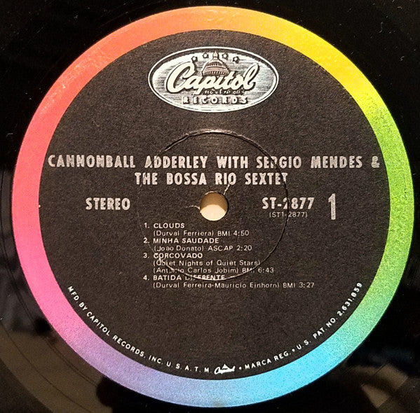 Cannonball Adderley And The Bossa Rio Sextet* With Sergio Mendes* : Cannonball Adderley And The Bossa Rio Sextet With Sergio Mendes (LP, Album, RE, Jac)