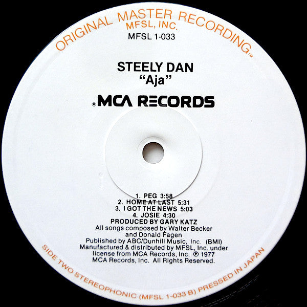 Steely Dan ~ Aja (Vinyl) - Djungel & Jazz