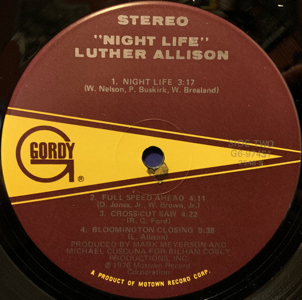 Luther Allison ~ Night Life (Vinyl) - Djungel & Jazz