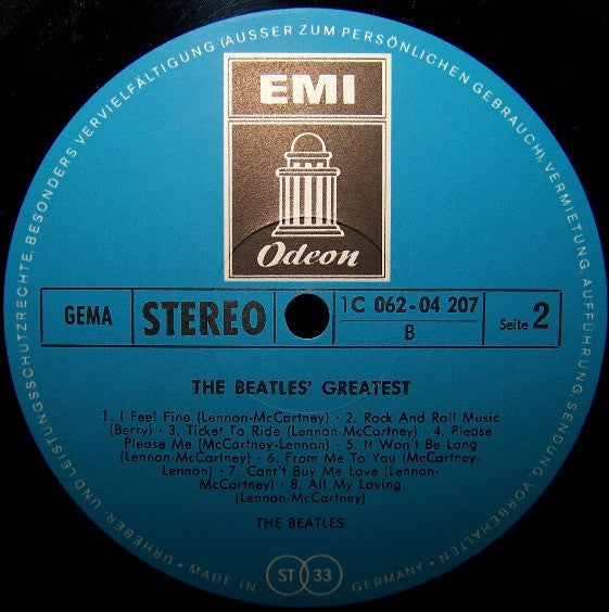 The Beatles ~ The Beatles' Greatest (Vinyl) - Djungel & Jazz