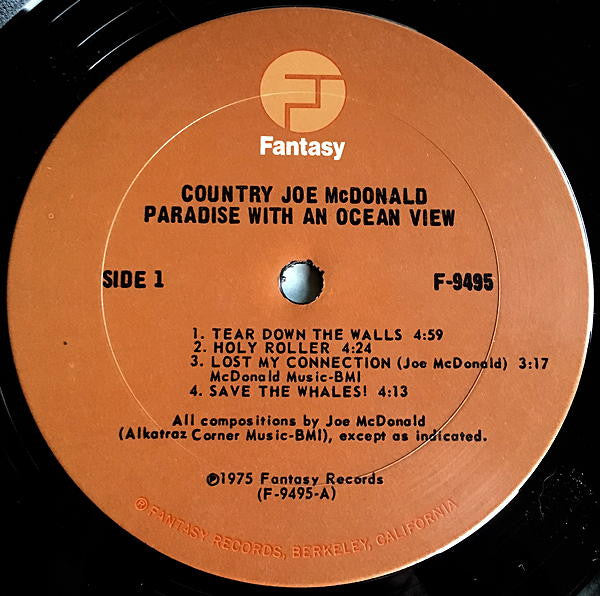 Country Joe McDonald ~ Paradise With An Ocean View (Vinyl) - Djungel & Jazz