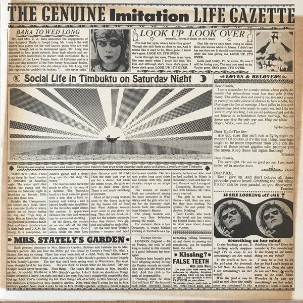 The 4 Seasons ~ The Genuine Imitation Life Gazette (Vinyl) - Djungel & Jazz
