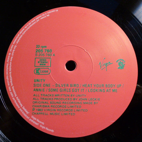 Unity ~ Heat Your Body Up (Vinyl) - Djungel & Jazz