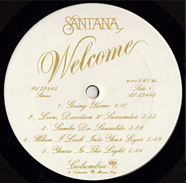 Santana : Welcome (LP, Album, Pit)