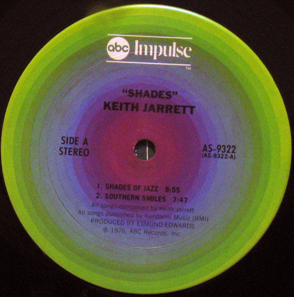 Keith Jarrett : Shades (LP, Album, RE)