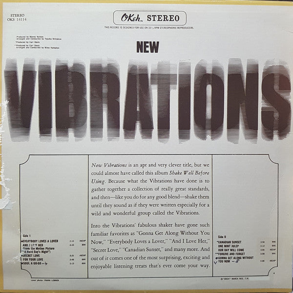 The Vibrations ~ New Vibrations (Vinyl) - Djungel & Jazz