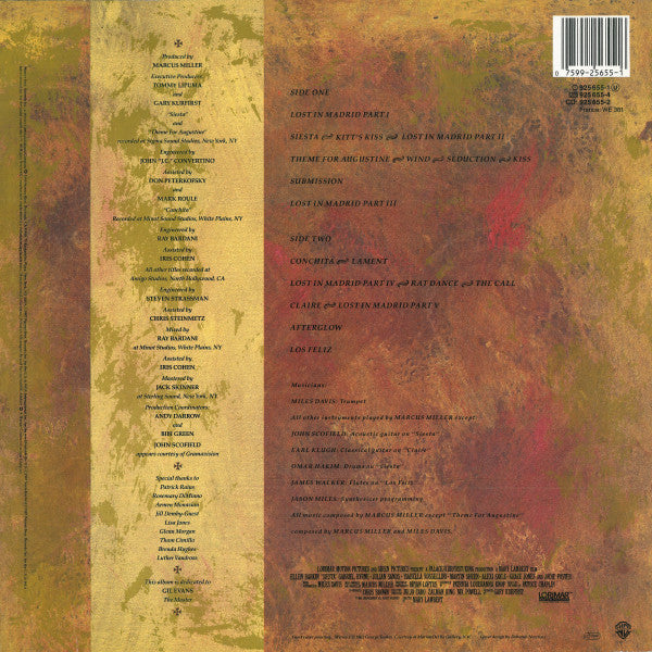 Miles Davis / Marcus Miller : Music From Siesta (LP, Album)