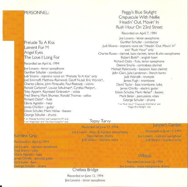 Joe Lovano ~ Rush Hour (Vinyl) - Djungel & Jazz