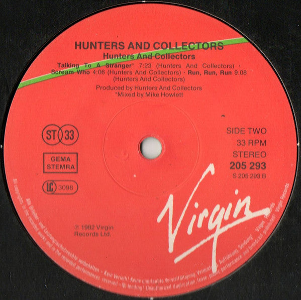 Hunters + Collectors ~ Hunters + Collectors (Vinyl) - Djungel & Jazz