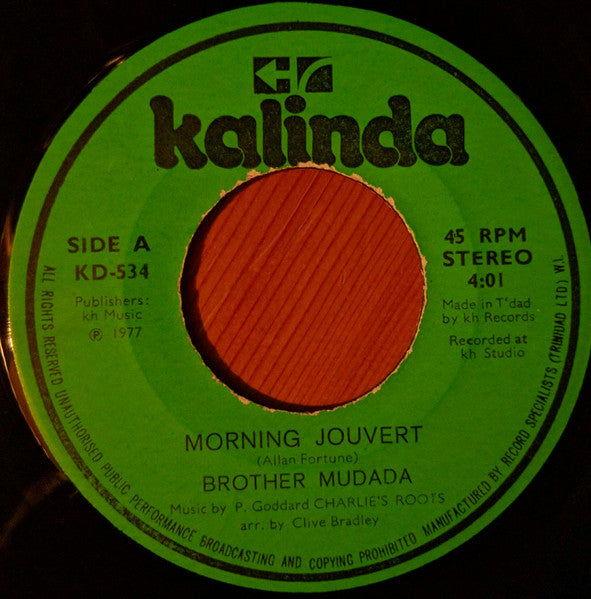 Brother Mudada : Morning Jouvert / Skul Duggery (Dishonesty) (7", Single)