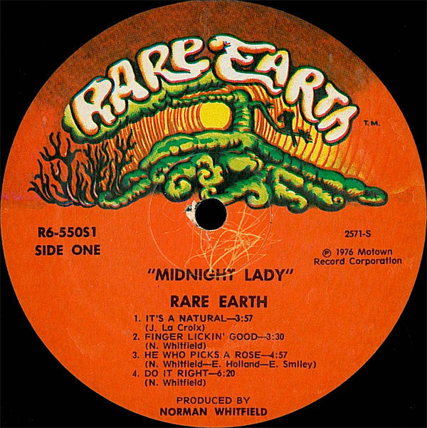 Rare Earth ~ Midnight Lady (Vinyl) - Djungel & Jazz