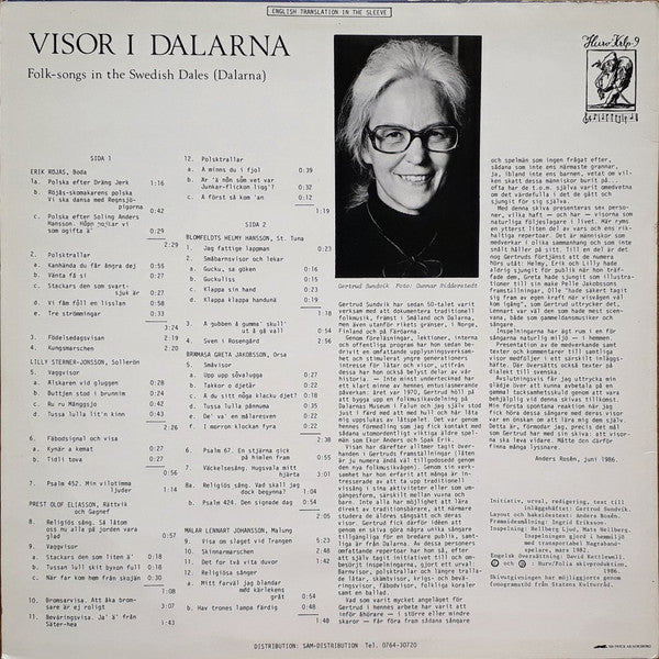 Various ~ Mig Lyster Till Att Sjunga - Visor I Dalarna (Vinyl) - Djungel & Jazz