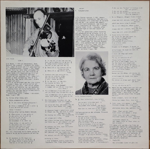 Various ~ Mig Lyster Till Att Sjunga - Visor I Dalarna (Vinyl) - Djungel & Jazz