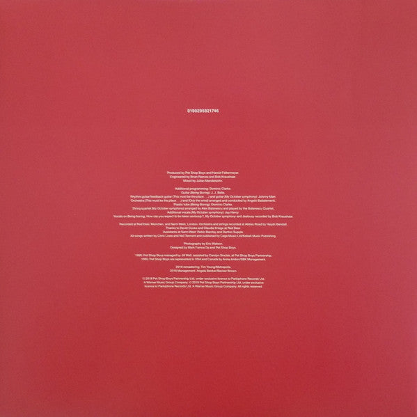 Pet Shop Boys ~ Behaviour. (Vinyl) - Djungel & Jazz