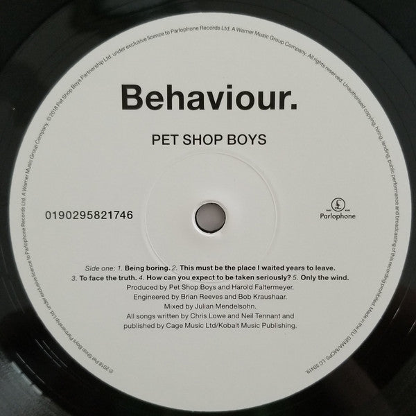 Pet Shop Boys ~ Behaviour. (Vinyl) - Djungel & Jazz