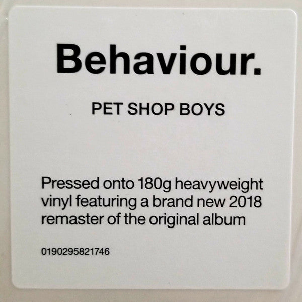 Pet Shop Boys ~ Behaviour. (Vinyl) - Djungel & Jazz