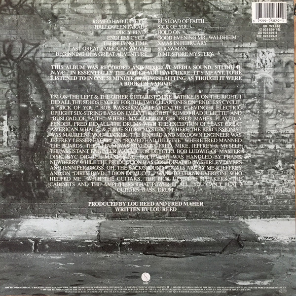 Lou Reed : New York (LP, Album)