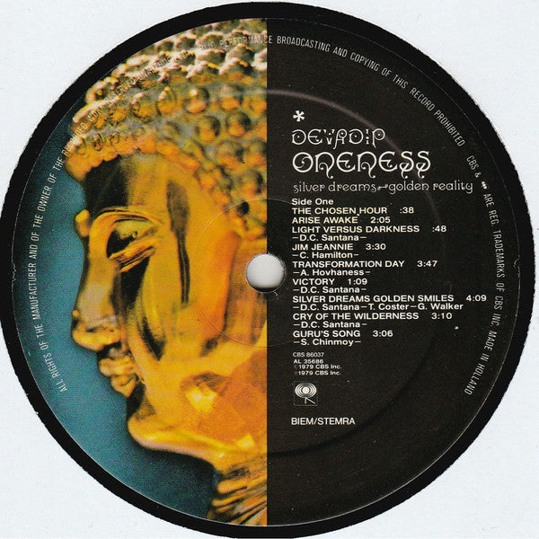 Devadip ~ Oneness (Silver Dreams - Golden Reality) (Vinyl) - Djungel & Jazz