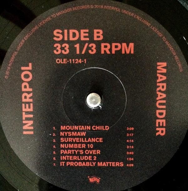 Interpol ~ Marauder (Vinyl) - Djungel & Jazz