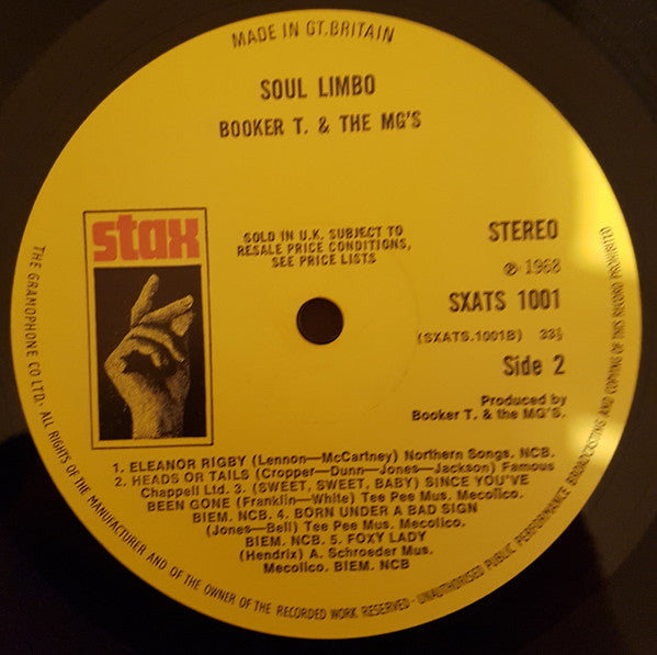 Booker T. And The M.G.'s ~ Soul Limbo (Vinyl) - Djungel & Jazz